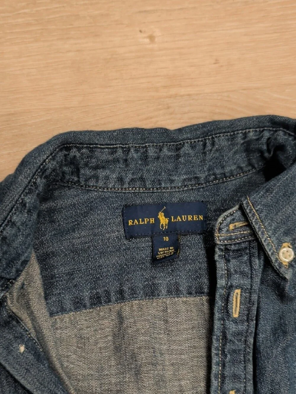 Ralph Lauren Dark Blue Denim Shirt Dress
